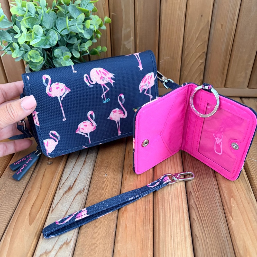 Vera Bradley Flamingo Crossbody Bag - Navy and Pink - Picture 2 of 9